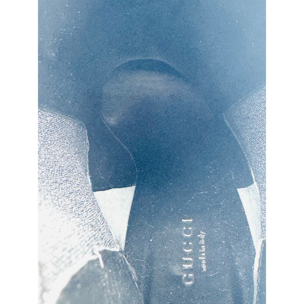 Gucci Black Patent Leather Chelsea Boots Pointed Toe Block Heel 39.5 - Picture 6 of 12